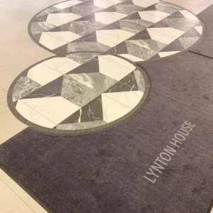 Custom Shape Logo Mats for Lynton House