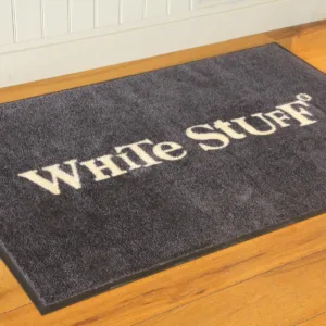 White Stuff Custom Logo Mat - Retail Floor Mats