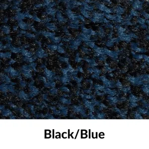Heavy-Duty/Heavy Duty+ Rubber-Backed Mat Colour Swatch - Black/Blue