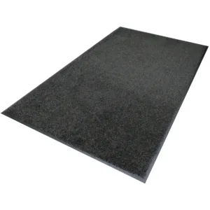 Heavy-duty rubber-backed mat flat - black/grey