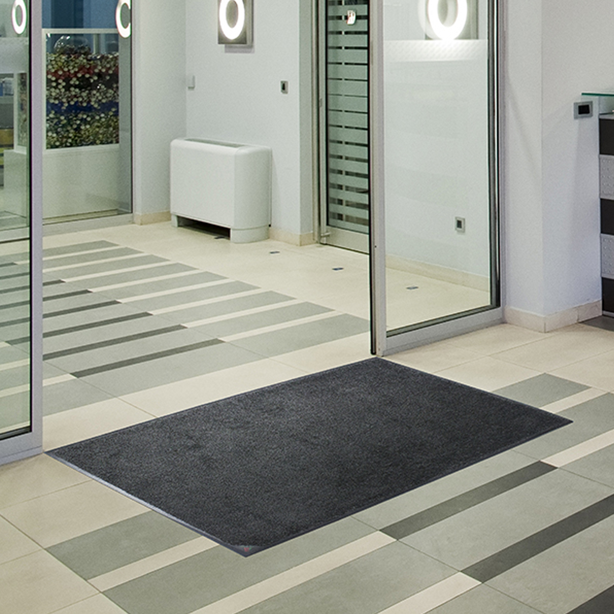 Black Rubber-Backed Entrance Mat – Office Entrance Mats Black Rubber-Backed Entrance Mat - Office Entrance Mats