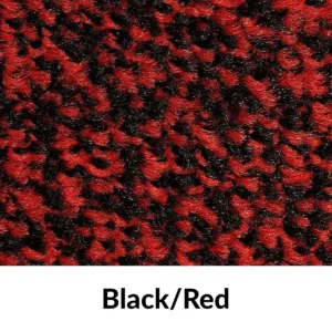 Heavy-Duty/Heavy Duty+ Rubber-Backed Mat Colour Swatch - Black/Red