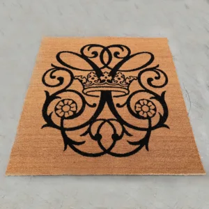 Coir Logo Mat With Detailed Pattern