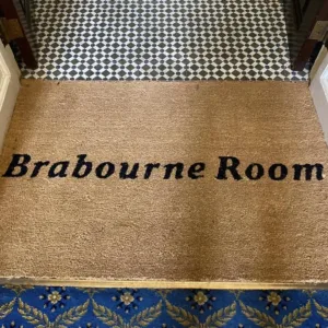 Coir Logo Mat Installed in Brabourne Room at Six Park Place, London