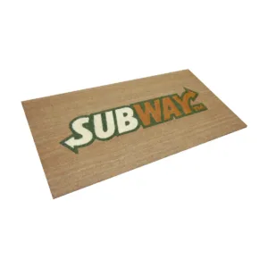 Subway Coir Logo Mat - Custom Coir Mats