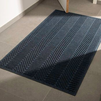 WaterHog Outdoor Dirt Trapper Entrance Mat in Navy WaterHog Outdoor Dirt Trapper Entrance Mat in Navy