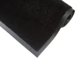 Black Premium Heavy Duty Rubber-Backed Floor Mat Rolled