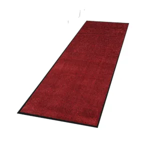 Red/Black Heavy Duty Rubber-Backed Runner Mat - Heavy Duty Runner Mats
